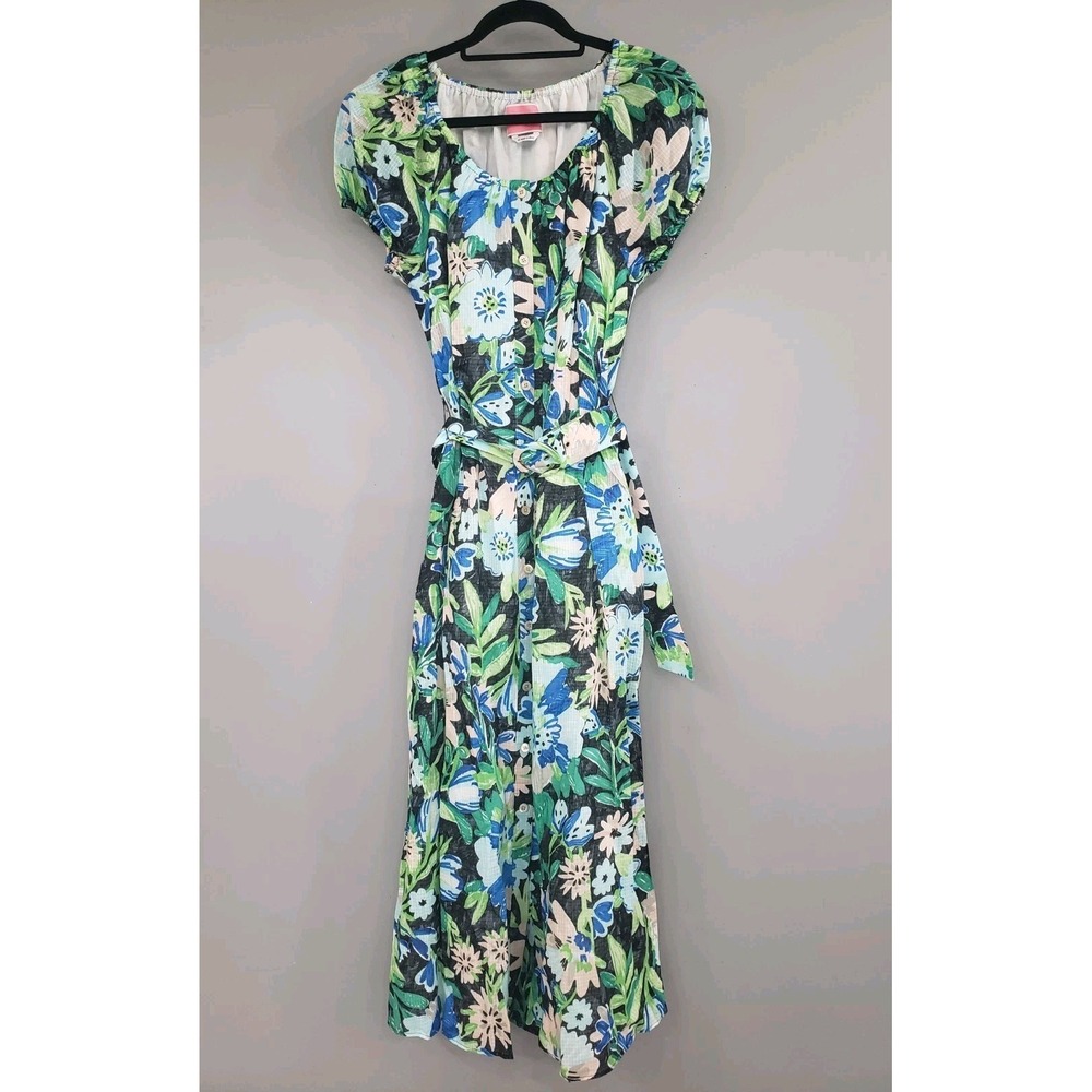 NEVER WORN $328 Kate Spade‎ NY Maxi Dress Full Bloom Belted Mult Sz XS TROPICAL